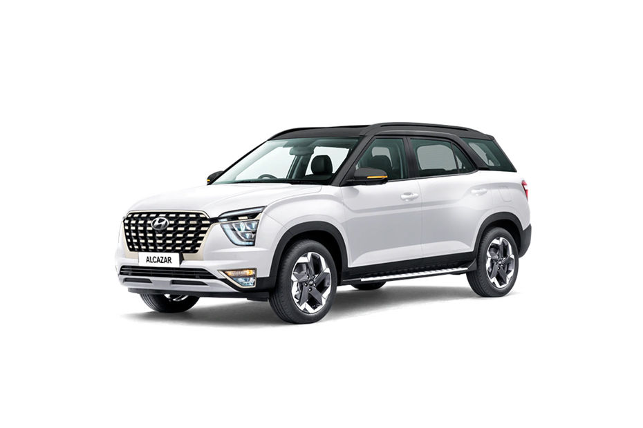Hyundai Alcazar Atlas White With Abyss Black