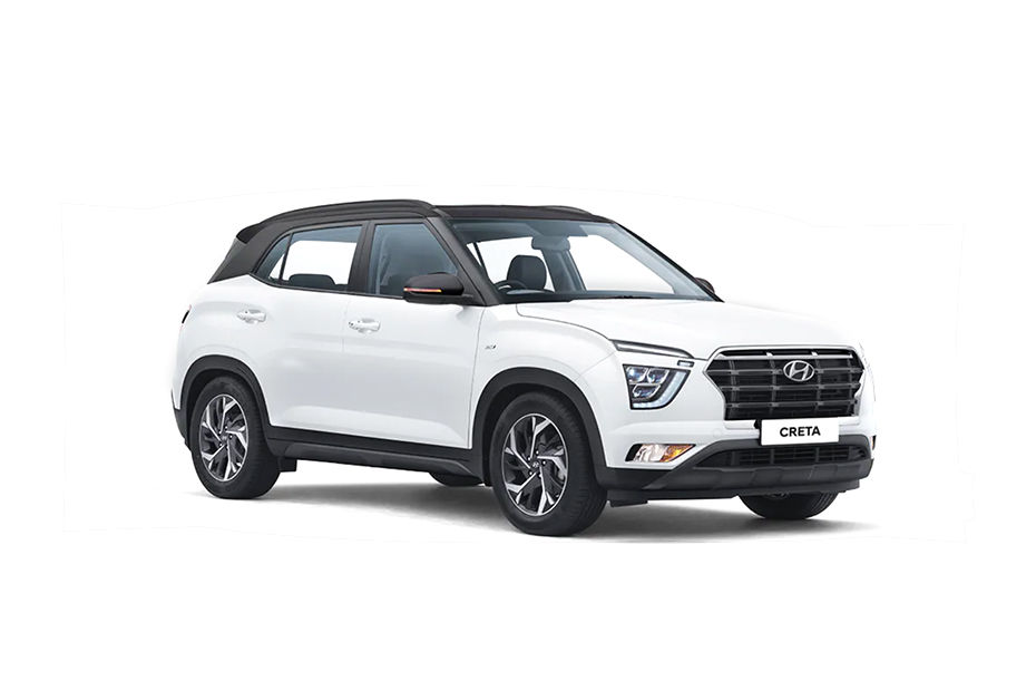Hyundai Creta Atlas White With Abyss Black