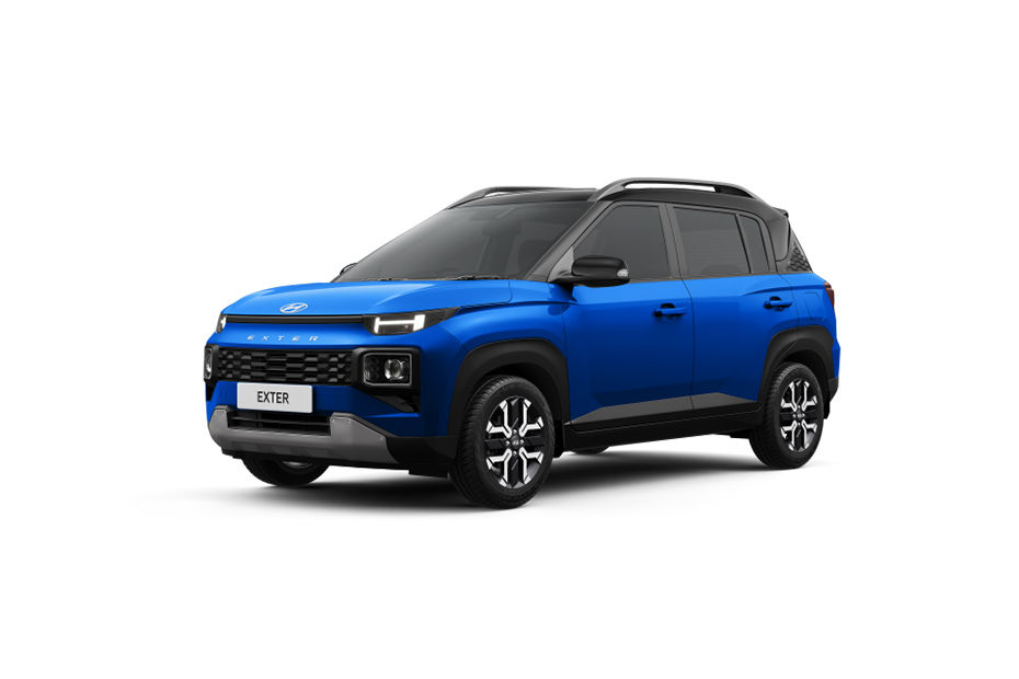 Hyundai Exter Cosmic Blue With Abyss Black Roof