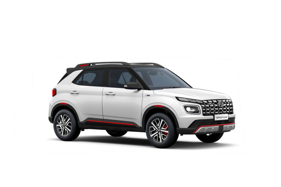 Hyundai Venue N Line Atlas White With Abyss Black