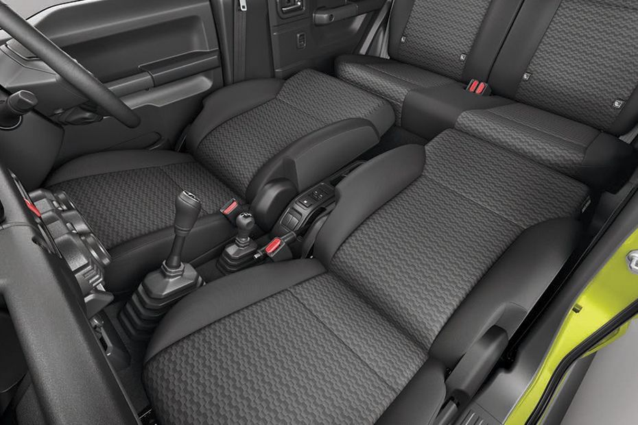 Maruti Jimny Third row with half second row flipped forward