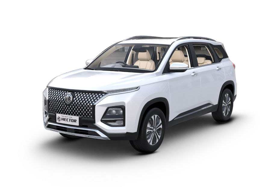 MG Hector Plus Candy White
