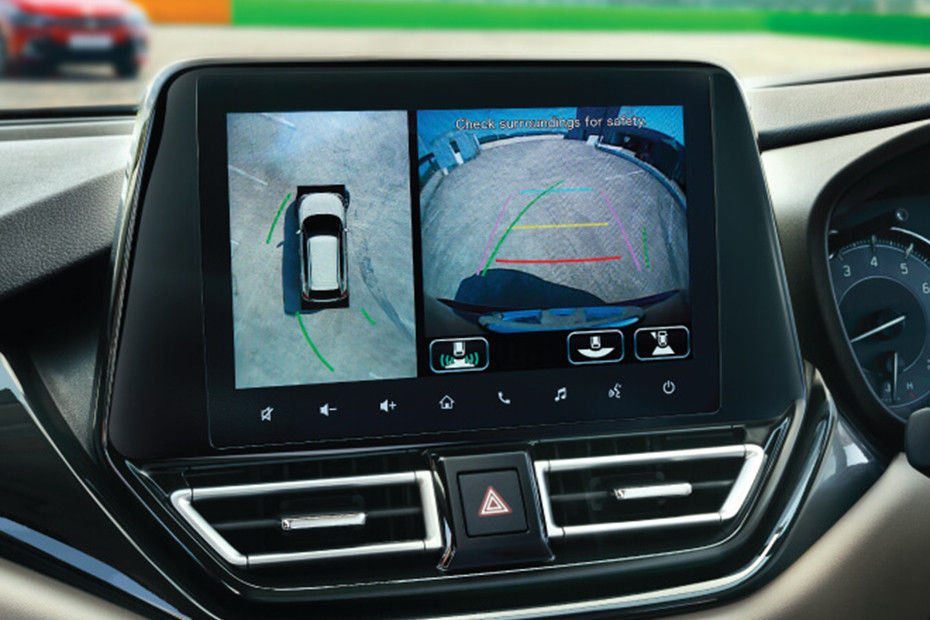 Toyota Glanza Rear view camera/paring sensor view