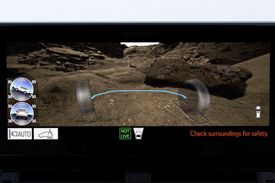 Toyota Land Cruiser 300 Rear view camera/paring sensor view