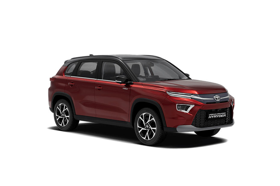 Toyota Urban Cruiser Hyryder Sportin Red With Midnight Black
